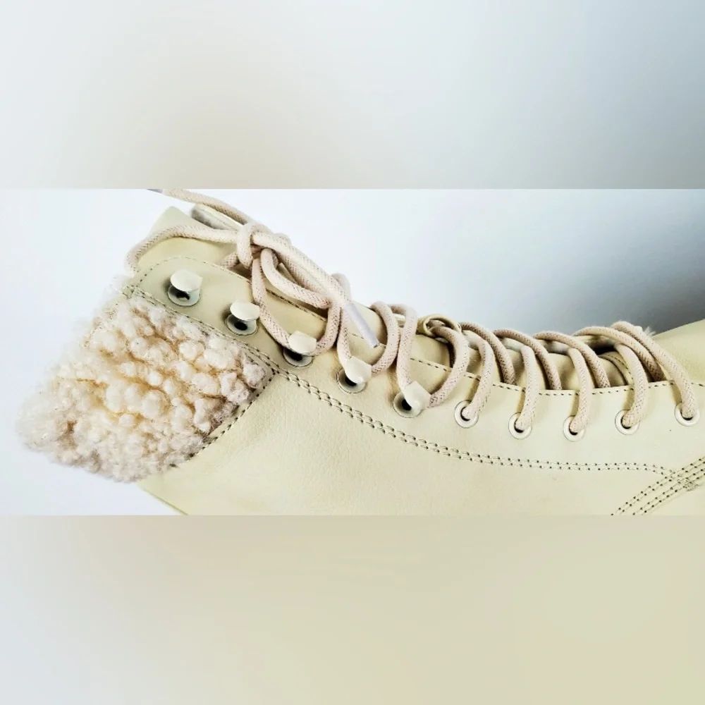 Circus by Sam Edelman Women's Larsa Ivory Cream Combat Boot Saks Fifth Ave NWT - Picture 13 of 16